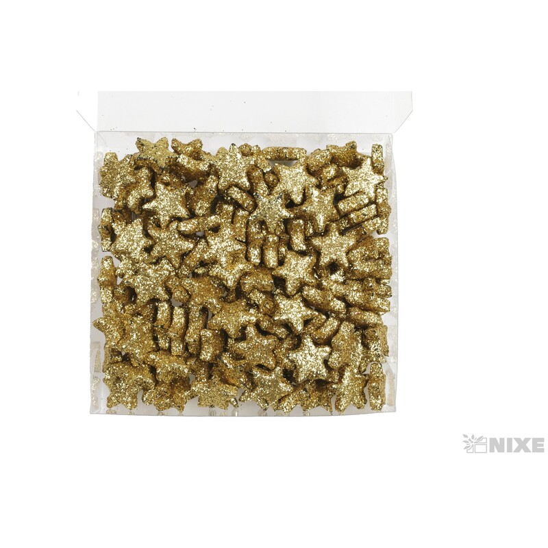 HVĚZDA 1,5cm 144ks*ZLATÁ