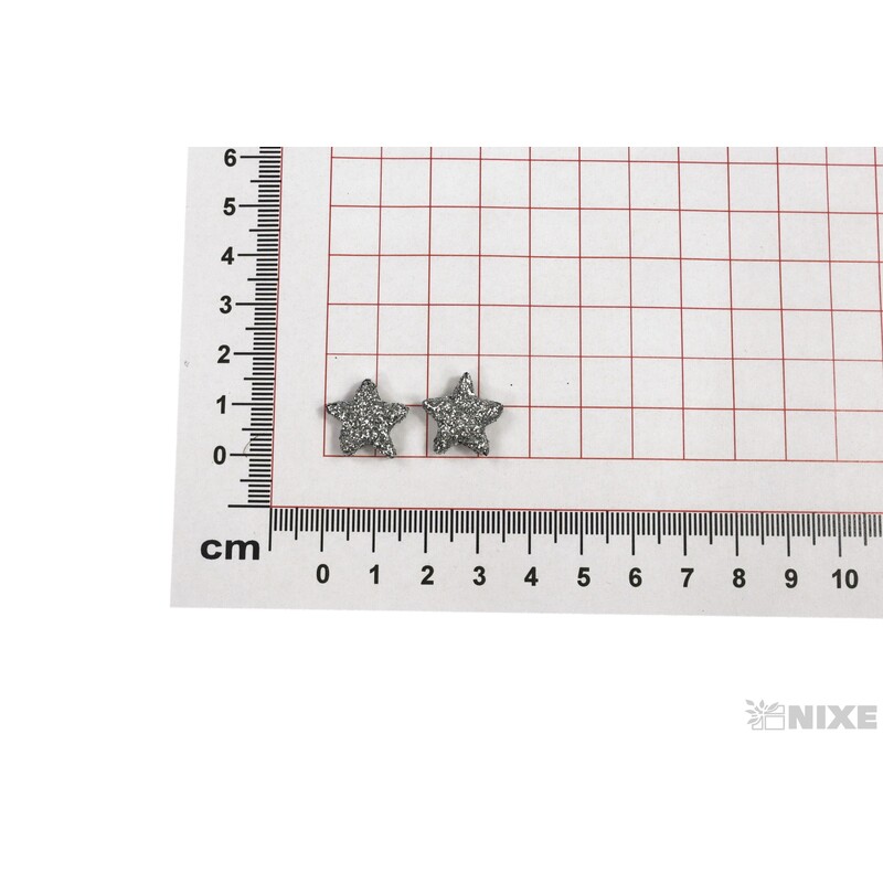 HVĚZDA 1,5cm 144ks*STŘÍBRNÁ