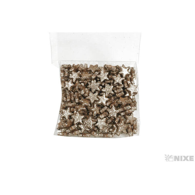 HVĚZDA 1,5cm 144ks*ZLATÁ ANT.