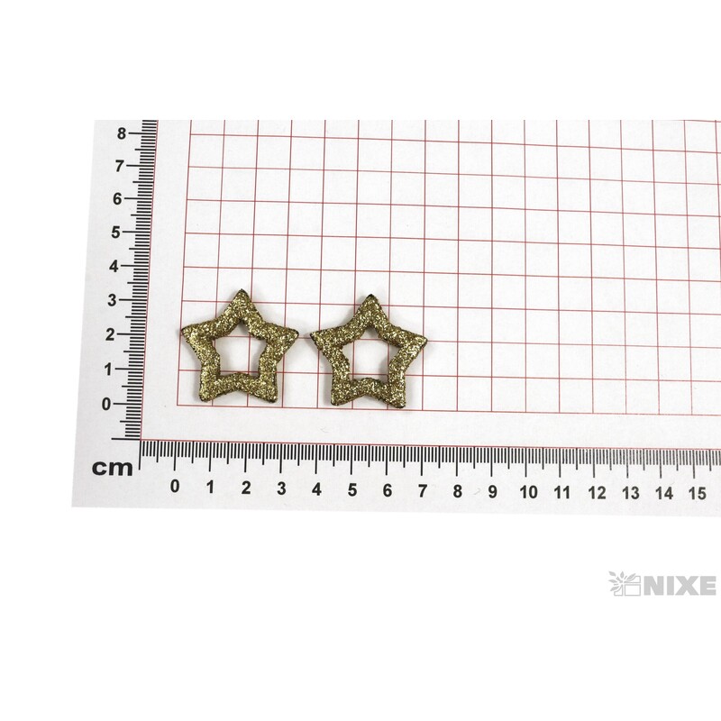HVĚZDA 3,5cm 48ks*ZLATÁ
