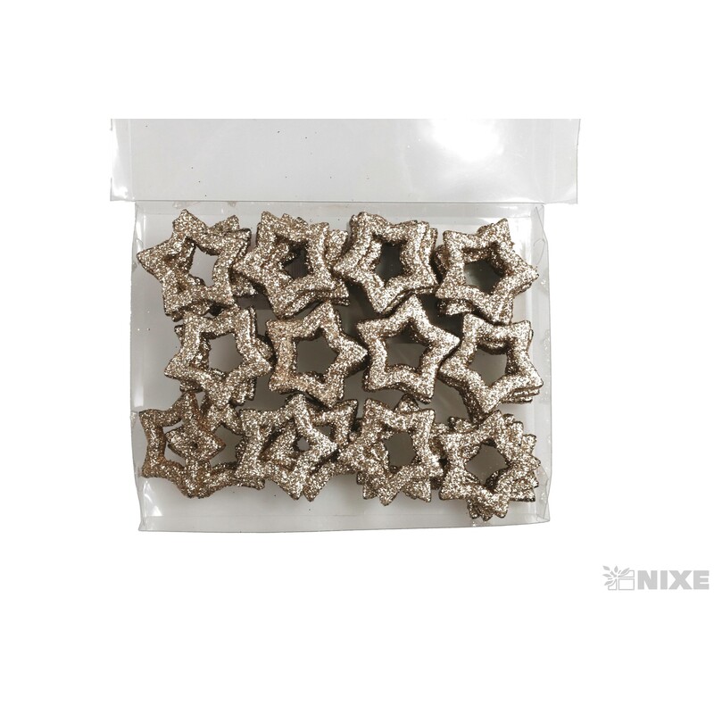 HVĚZDA 3,5cm 48ks*ZLATÁ ANT.