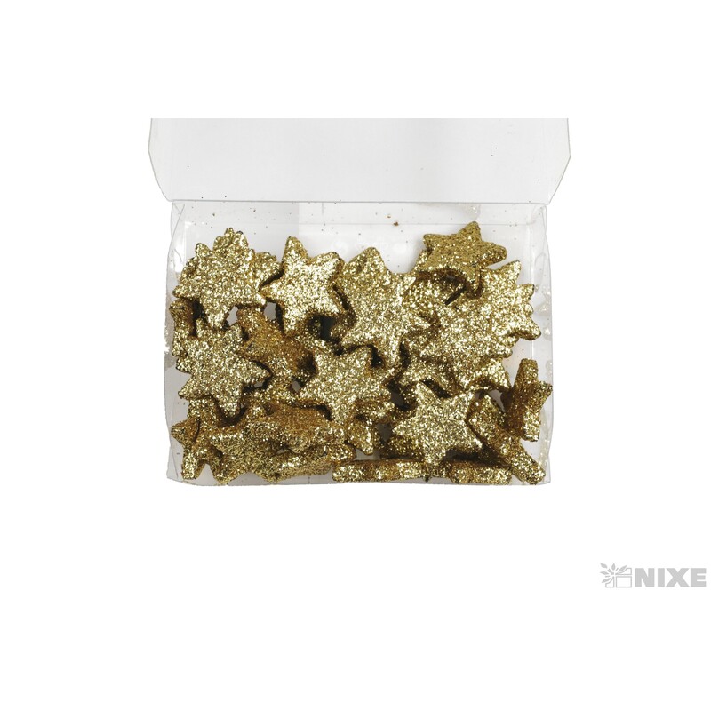 HVĚZDA 2cm 48ks*ZLATÁ