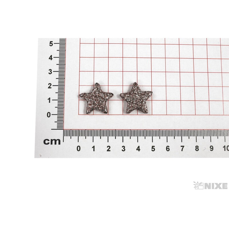 HVĚZDA 2cm 48ks*RŮŽOVÁ