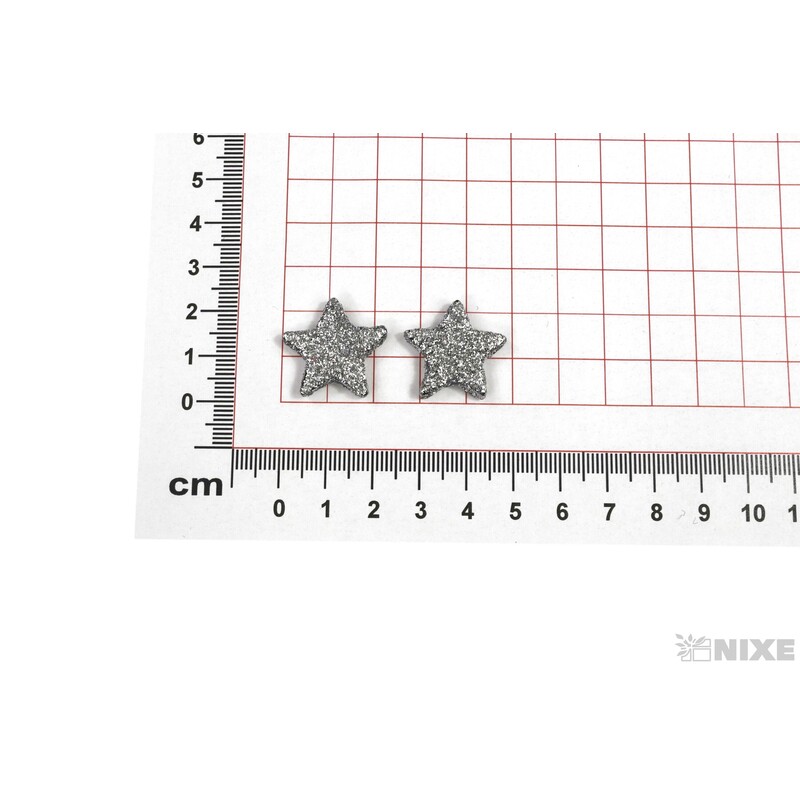 HVĚZDA 2cm 48ks*STŘÍBRNÁ