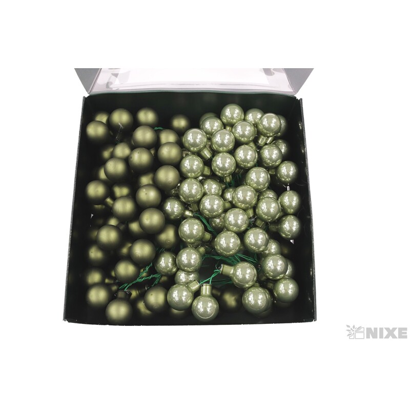 KOULE NA DR. 2x10,5cm 144ks MIX*ZELENÁ