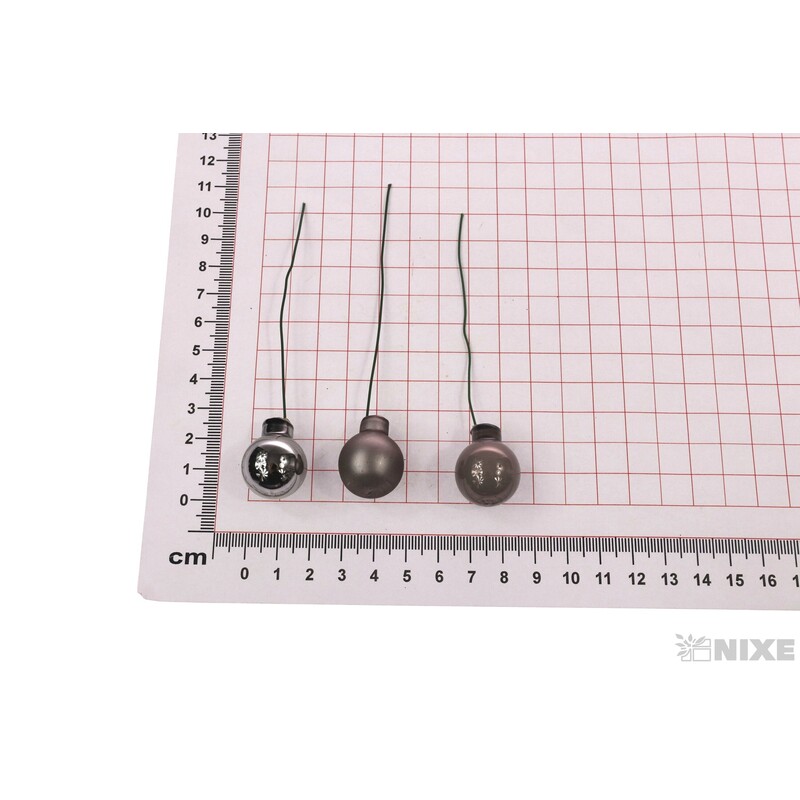 KOULE NA DR. 2x10,5cm 144ks MIX*ŠEDÁ