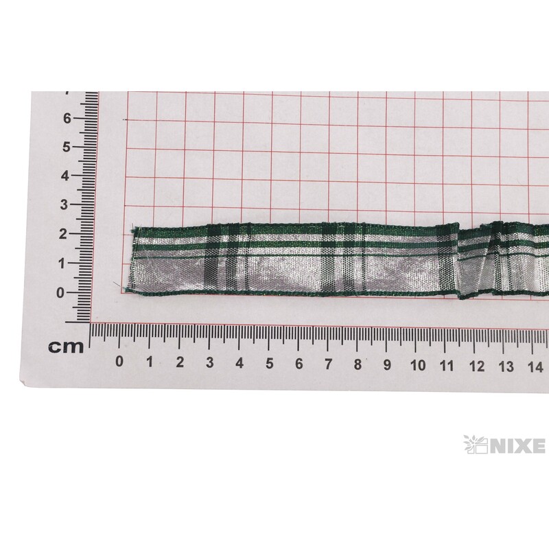 KOSTKOVÁ STUHA MTP 25mmx25m*ZELENÁ+STŘÍBRNÁ 490602