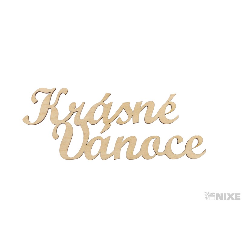 KRÁSNÉ VÁNOCE  XD 18x7cm 6ks*PŘÍRODNÍ