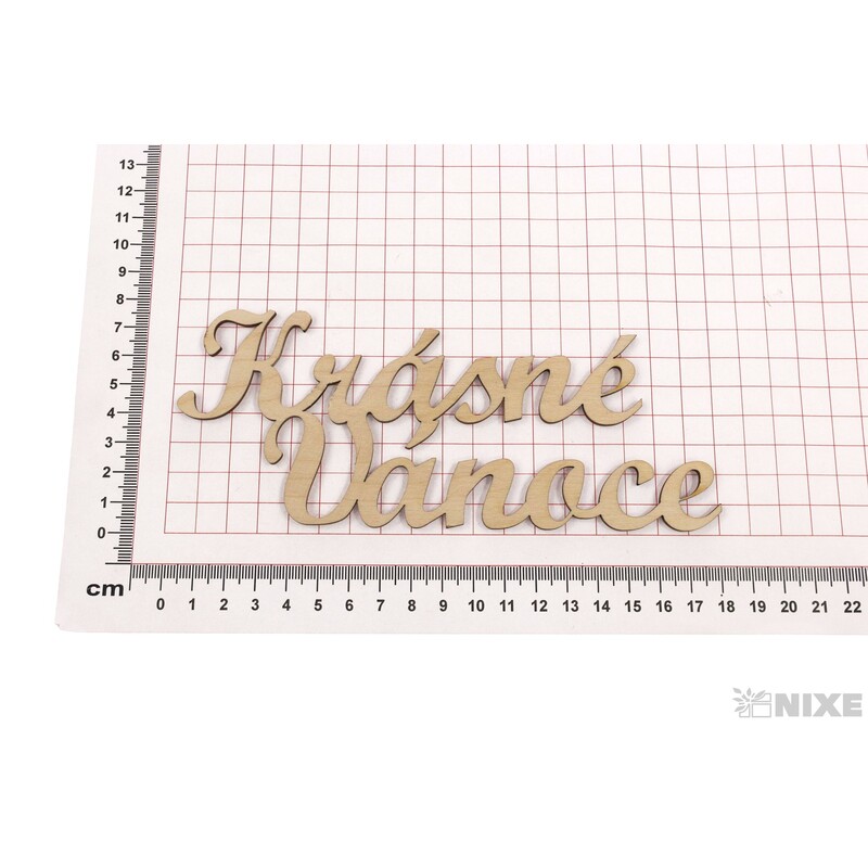 KRÁSNÉ VÁNOCE  XD 18x7cm 6ks*PŘÍRODNÍ