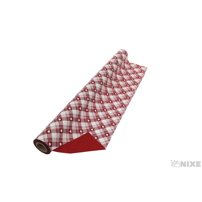 ROLE C.LOVE 70cmx40m*BÍLÁ+ČERVENÁ 207