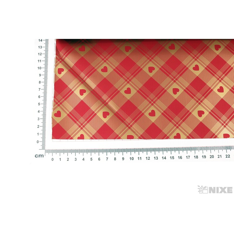 ROLE C.LOVE 70cmx40m*BORDOVÁ+ZLATÁ 01