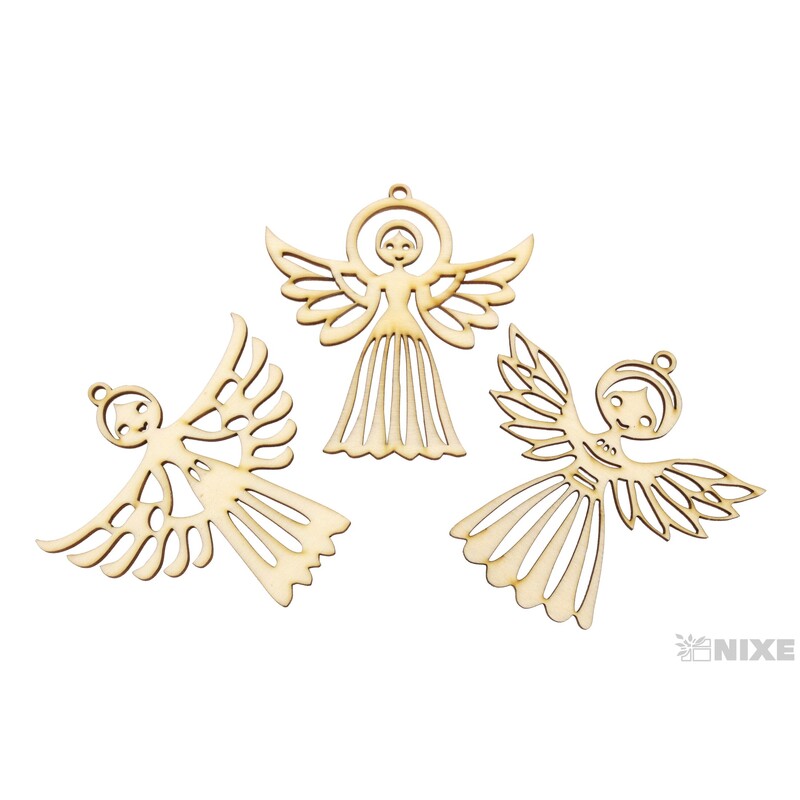 ANDĚL XD 10cm 6ks*PŘÍRODNÍ