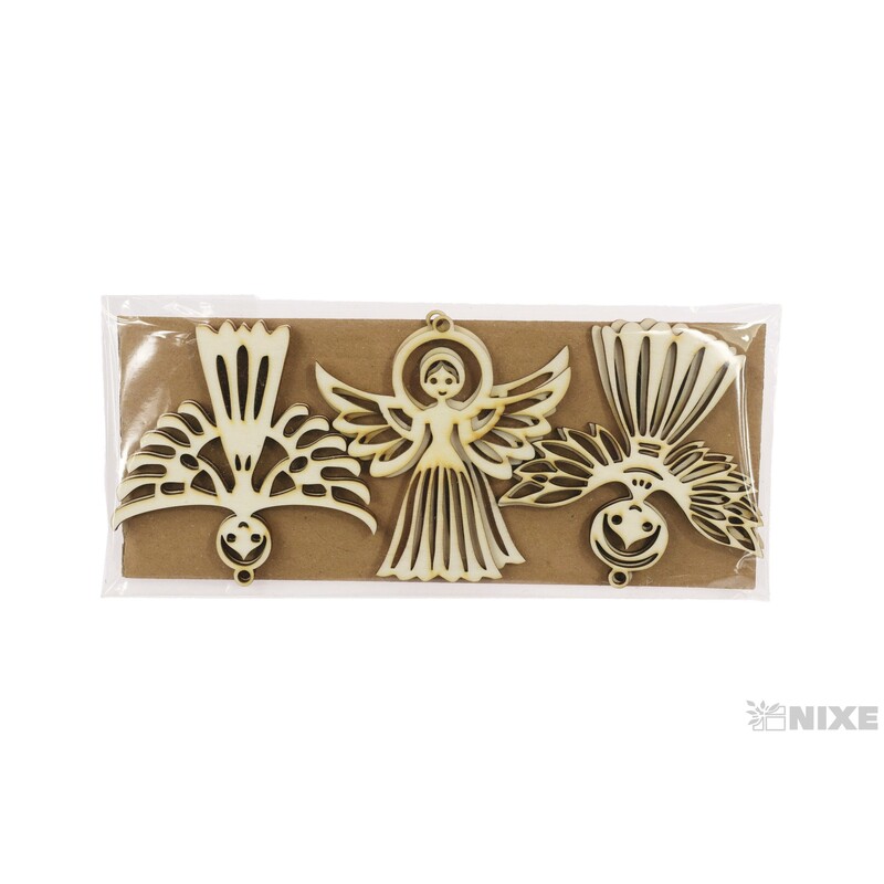 ANDĚL XD 10cm 6ks*PŘÍRODNÍ