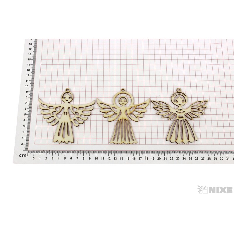 ANDĚL XD 10cm 6ks*PŘÍRODNÍ