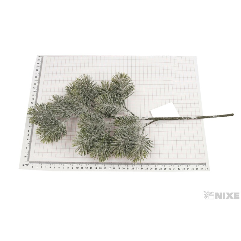 VĚTVIČKA VÁNOCE 48cm*ZELENÁ+BÍLÁ