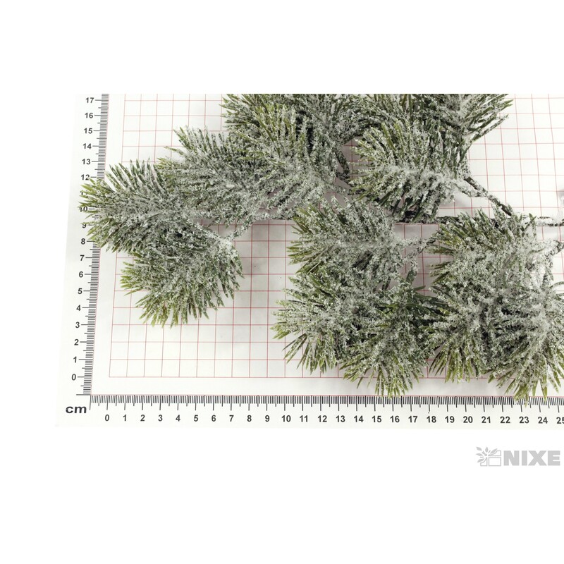 VĚTVIČKA VÁNOCE 48cm*ZELENÁ+BÍLÁ