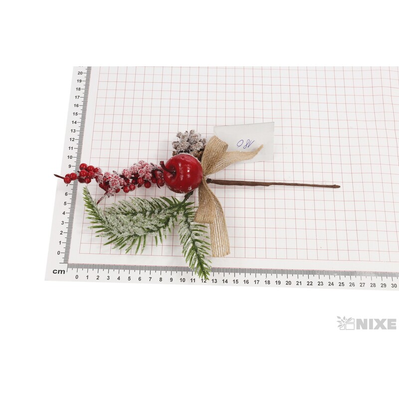 VĚTVIČKA VÁNOCE 28cm*MIX BAREV