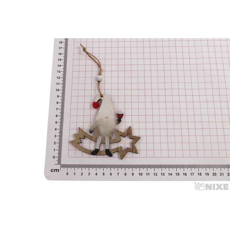 ZÁVĚS VÁNOCE SKŘÍTEK 9cm 2ks*MIX BAREV