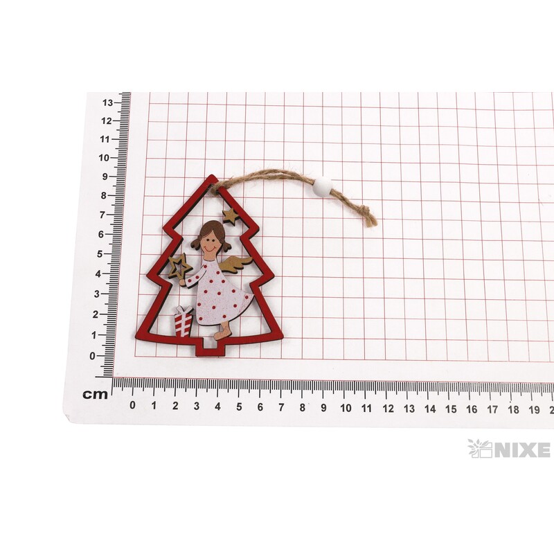 ZÁVĚS VÁNOCE ANDĚL 9cm 2ks*MIX BAREV