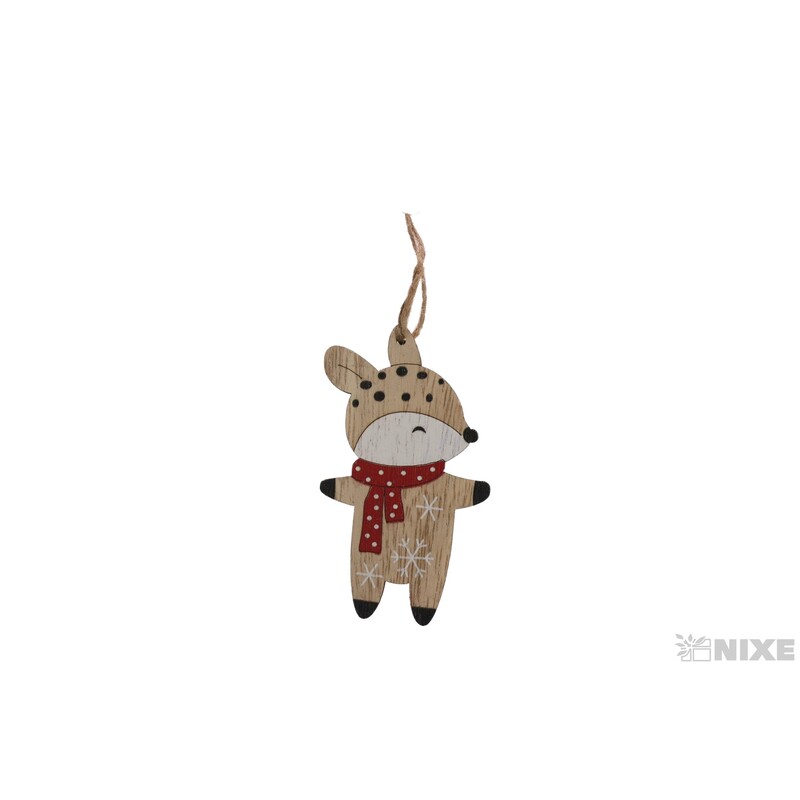 ZÁVĚS VÁNOCE 6x9cm 2ks*MIX BAREV