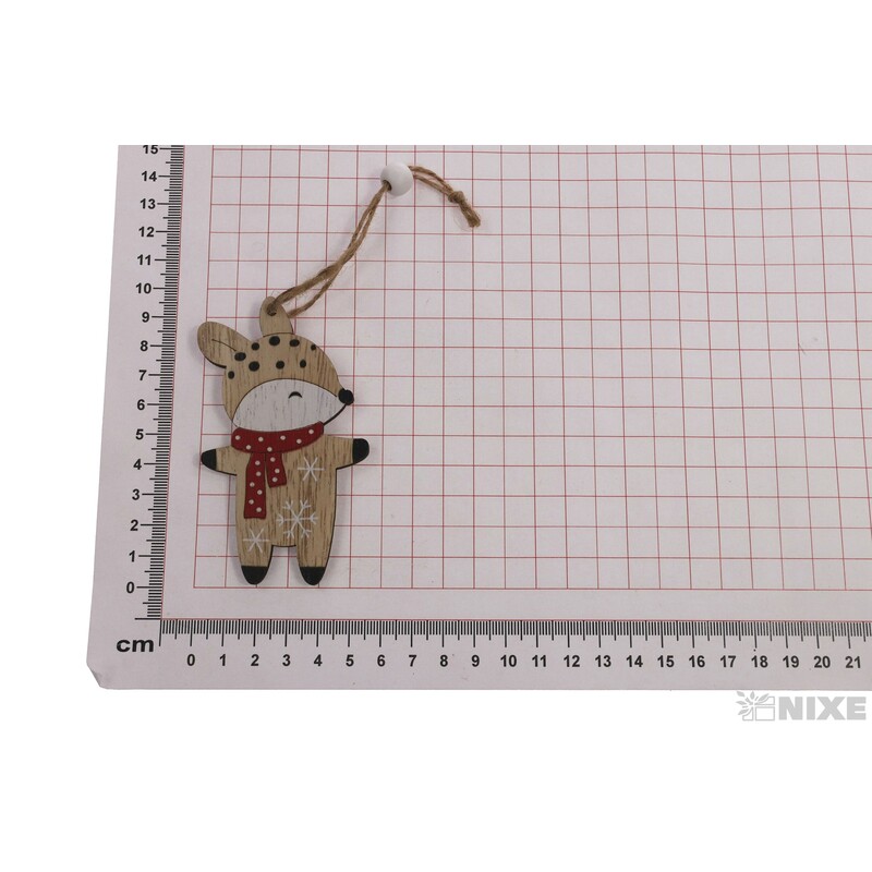 ZÁVĚS VÁNOCE 6x9cm 2ks*MIX BAREV