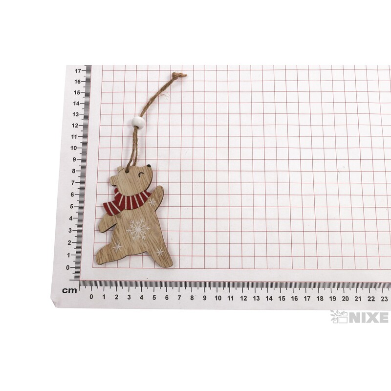 ZÁVĚS VÁNOCE 6x9cm 2ks*MIX BAREV