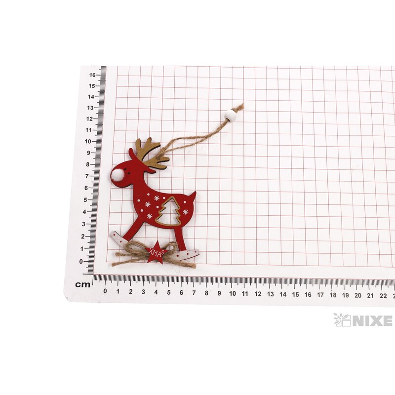 ZÁVĚS VÁNOCE SOB 7x10cm 2ks*MIX BAREV