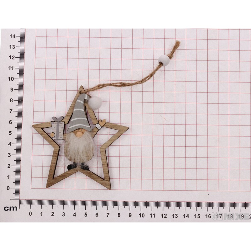 ZÁVĚS VÁNOCE SKŘÍTEK 10cm 2ks*MIX BAREV