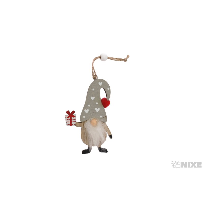 ZÁVĚS VÁNOCE SKŘÍTEK 9cm 2ks*MIX BAREV