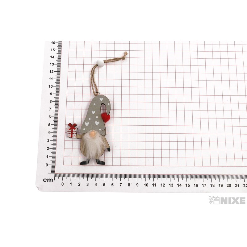 ZÁVĚS VÁNOCE SKŘÍTEK 9cm 2ks*MIX BAREV