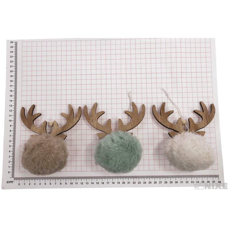 ZÁVĚS VÁNOCE SOB 12X14cm*MIX BAREV