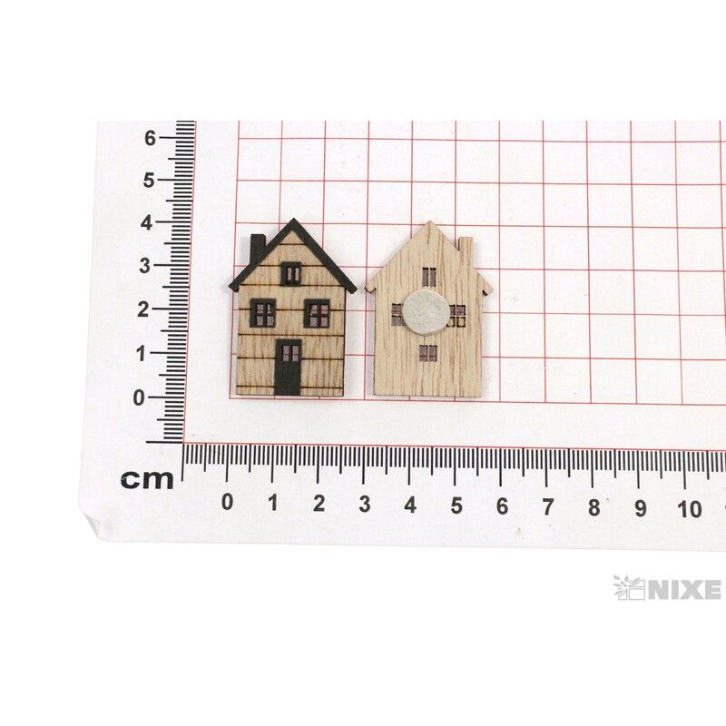 DOMEČEK NALEP. 2,5x4cm 6ks*