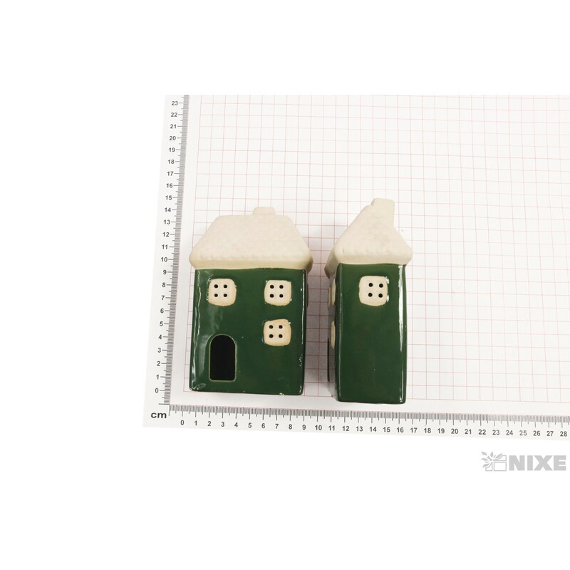 DOMEK KERAMIKA 7,5x13cm*ZELENÁ