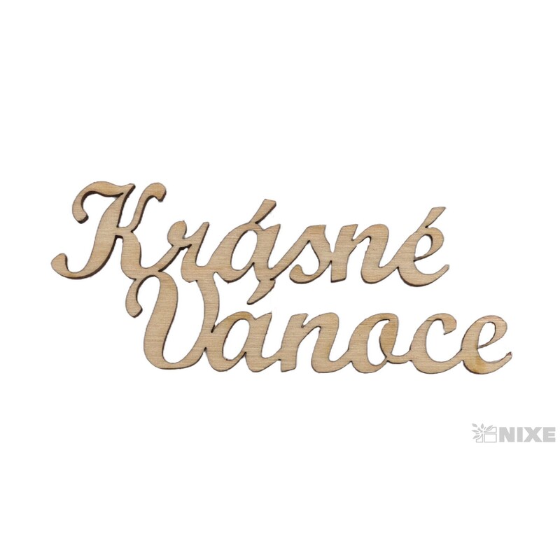 KRÁSNÉ VÁNOCE  XD 10x4cm 12ks*PŘÍRODNÍ