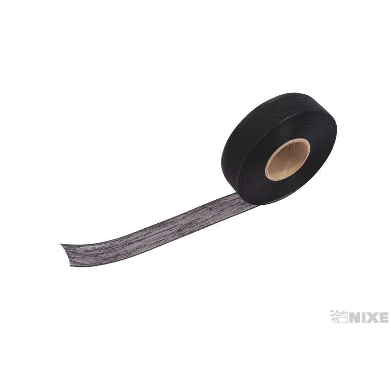 PLÁTNOVÁ STUHA EFEKT 25mmx25m*ČERNÁ 103900