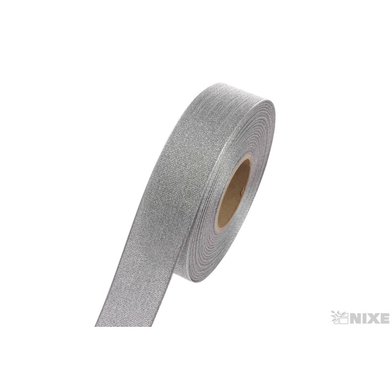 PLÁTNOVÁ STUHA 32mmx25m*STŘÍBRNÁ 108841