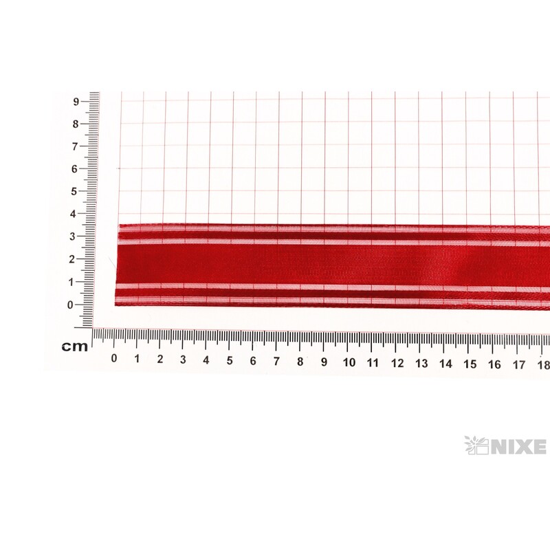 PLÁTNOVÁ STUHA 35mmx25m*BORDOVÁ 108646