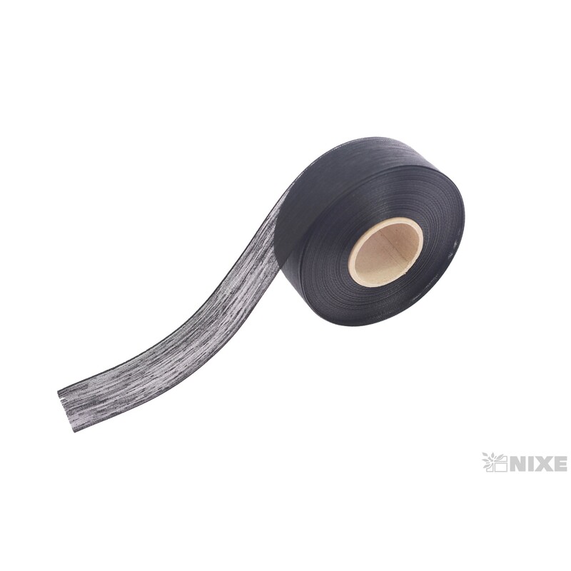 PLÁTNOVÁ STUHA EFEKT 40mmx25m*ČERNÁ 103900