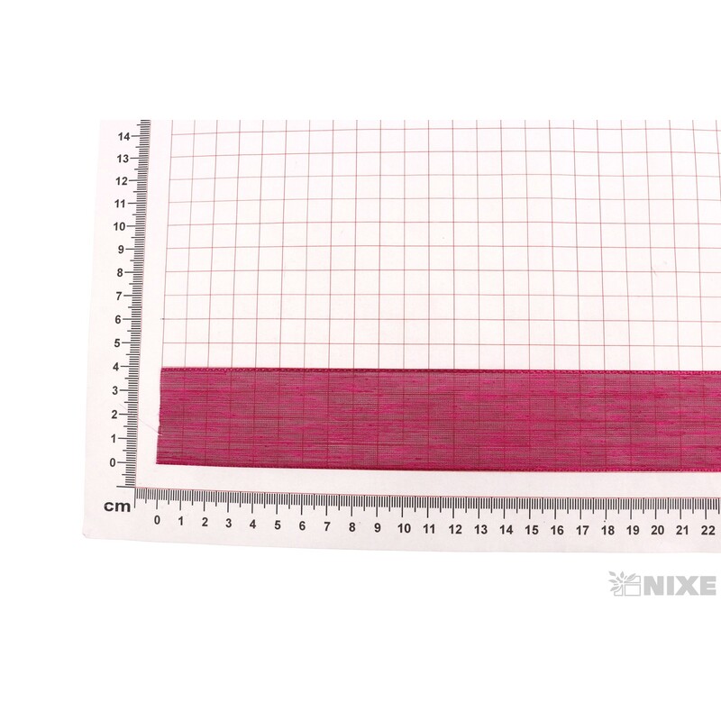 PLÁTNOVÁ STUHA EFEKT 40mmx25m*RŮŽOVÁ TM. 100653