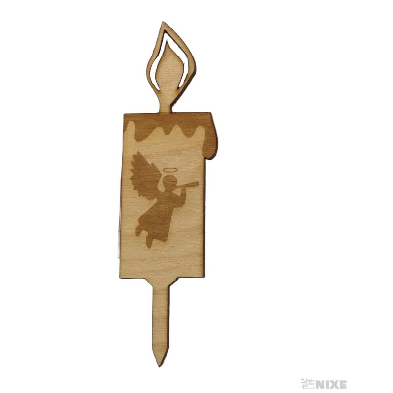 SVÍČKA ANDĚL GR.XD 14cm 12ks*PŘÍRODNÍ