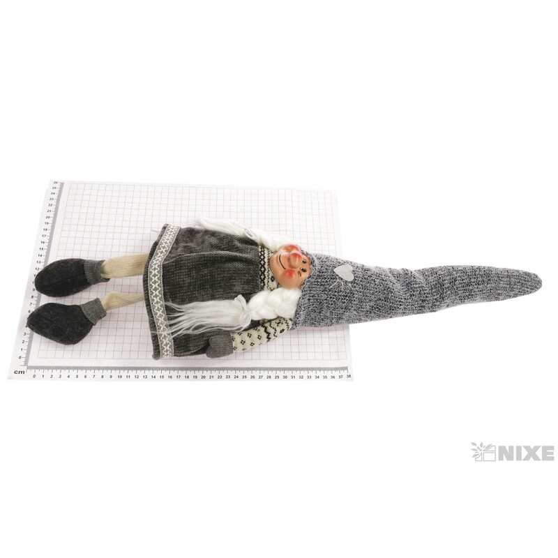 SKŘÍTEK SEDÍCÍ 66cm*ŠEDÁ