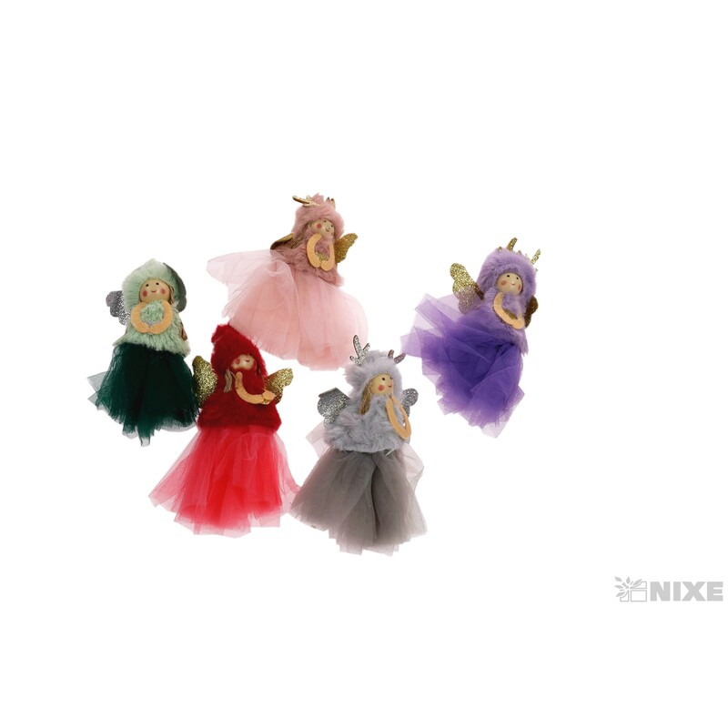 ZÁVĚS VÁNOCE SKŘÍTEK 11cm*MIX BAREV