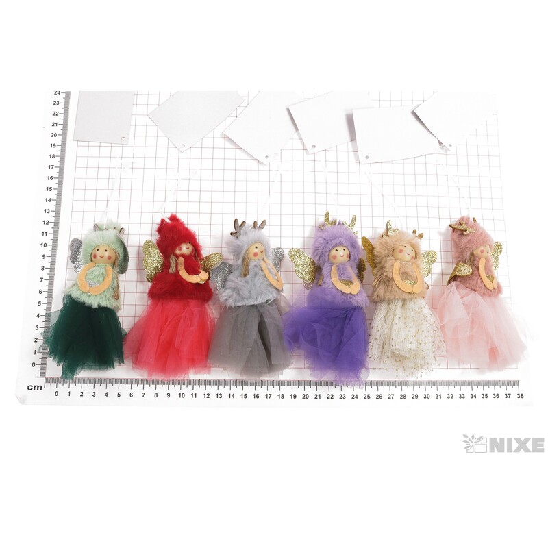 ZÁVĚS VÁNOCE SKŘÍTEK 11cm*MIX BAREV