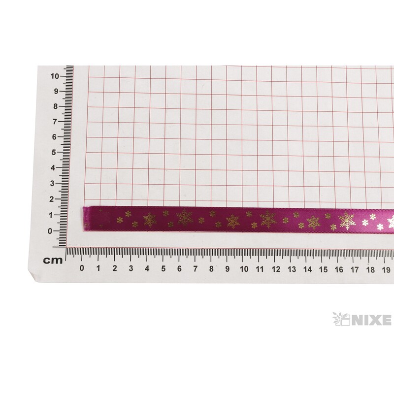 STUHA VANDA METAL 15mmx25m*VÍNOVÁ-ZLATÁ