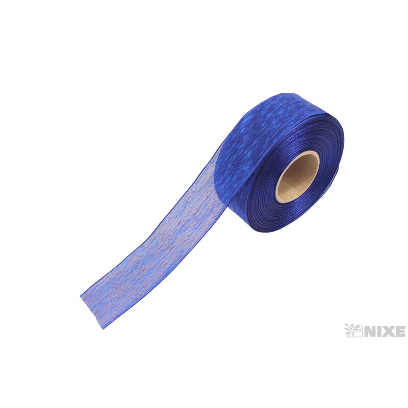 PLÁTNOVÁ STUHA EFEKT 40mmx25m*MODRÁ TM. 108411