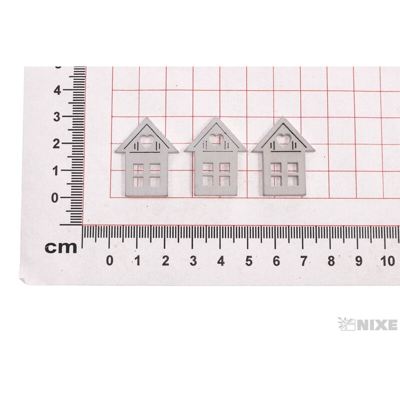 DOMEČEK 3x2,5cm 40ks*BÍLÁ