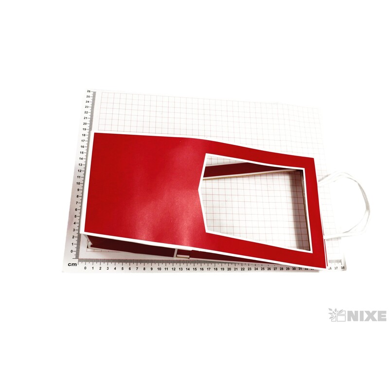 TAŠKA MEDAILLON 10x35x12cm*ČERVENÁ