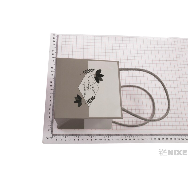 TAŠKA MOOD 12x12,5x12cm*ŠEDÁ