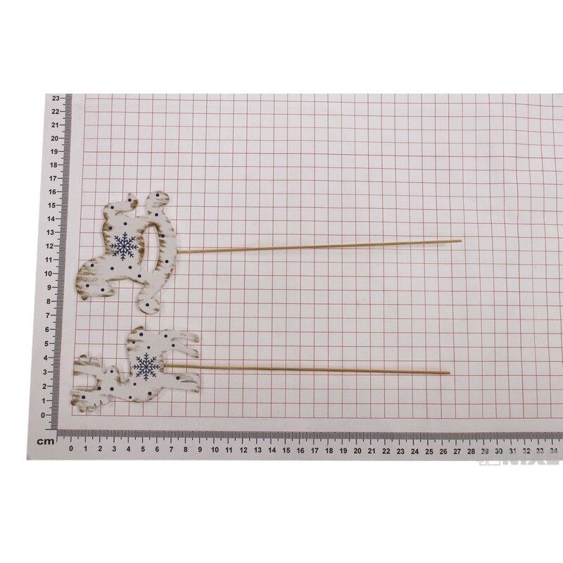 ZÁPICH VÁNOCE 7x9x28cm 8ks*BÍLÁ