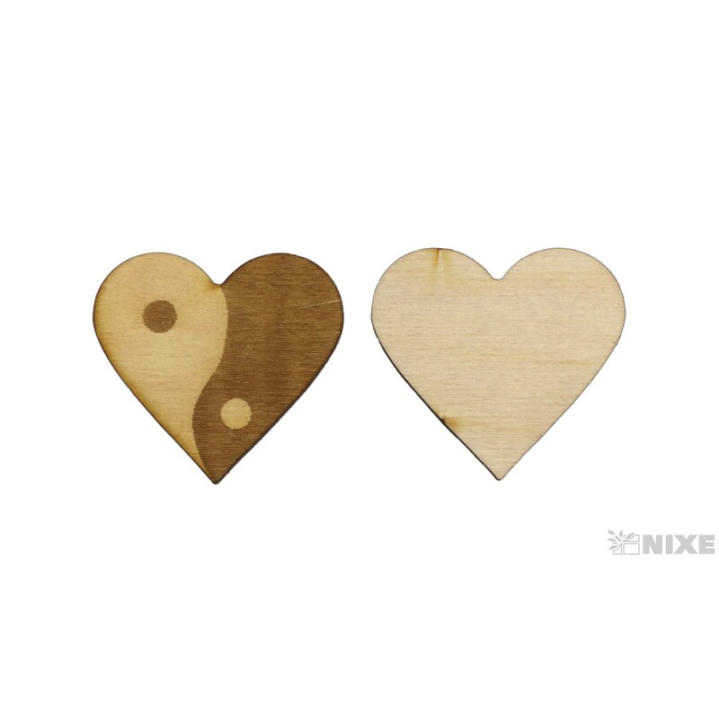 SRDCE JING JANG XD 5cm 24ks*PŘÍRODNÍ